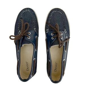 Dexter Denim Boat Shoes Dark Wash‎ Casual Comfort Loafers Women's Size 7.5